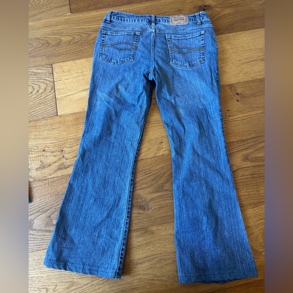 Low rise flare jeans